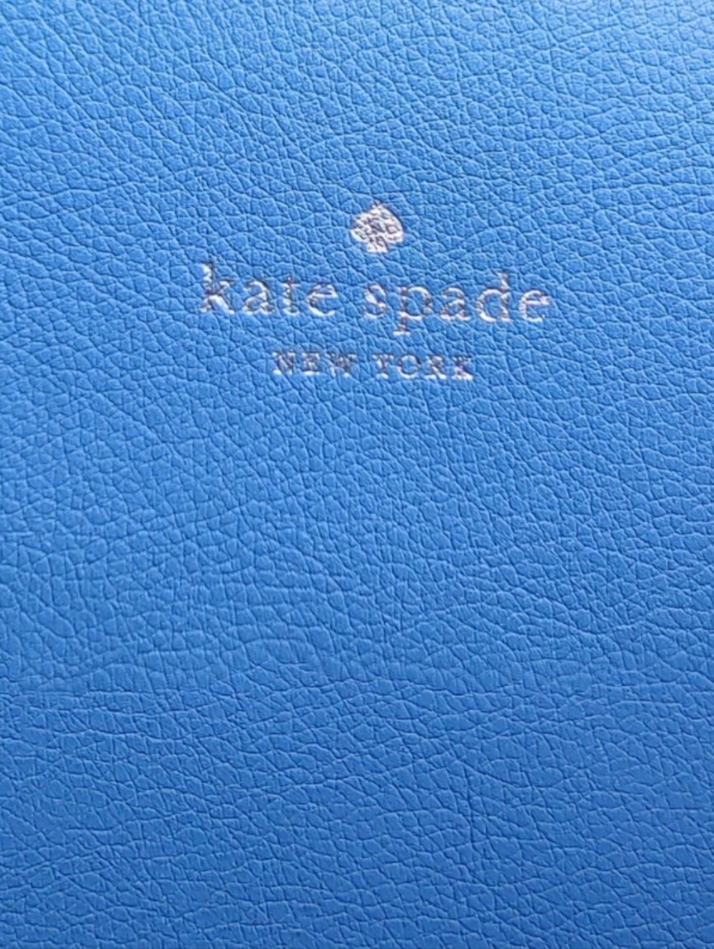 kate spade Navy and White Polka Dot Tote with Blue Interior - Picture 6 of 8